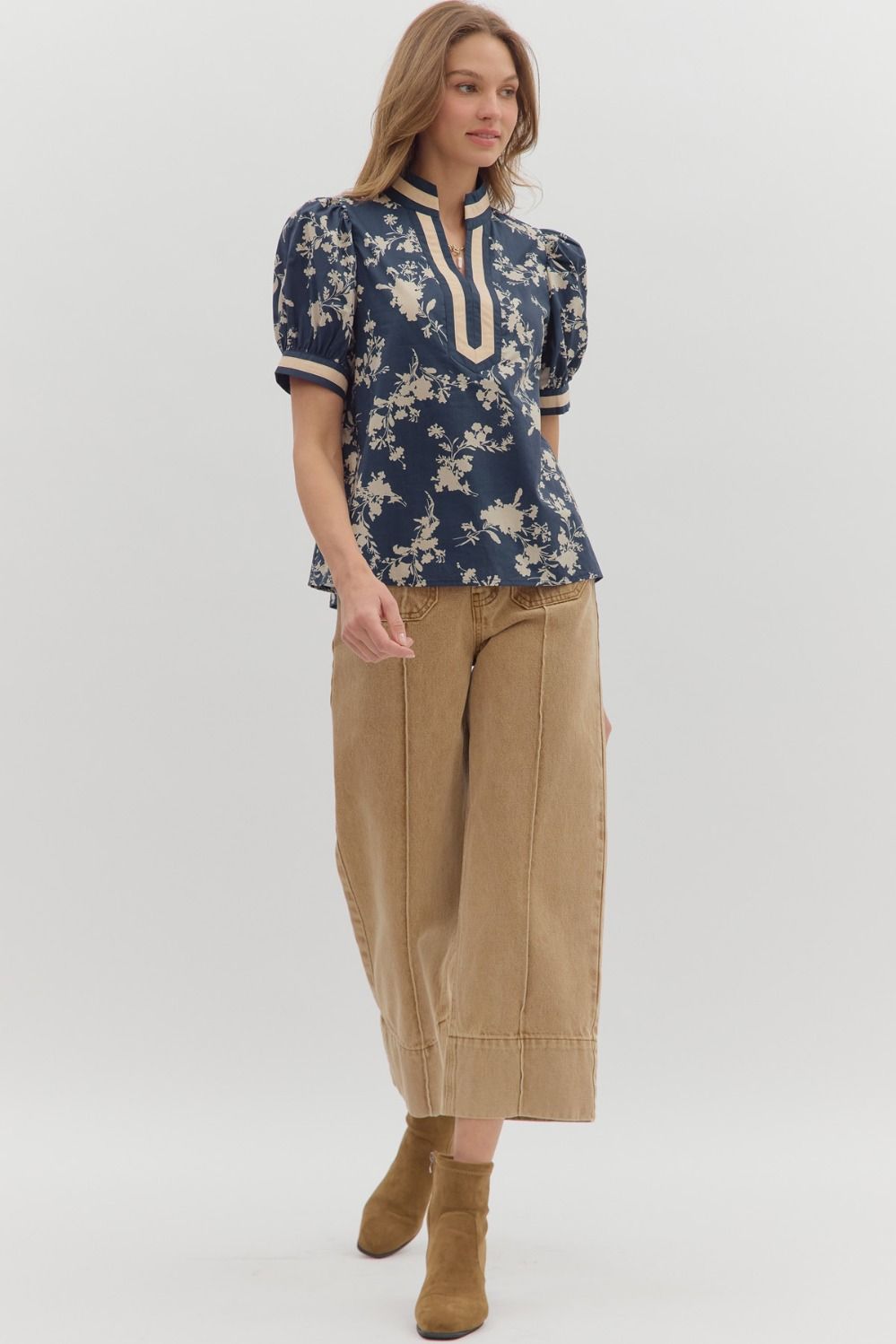 T27980 Floral Print Top