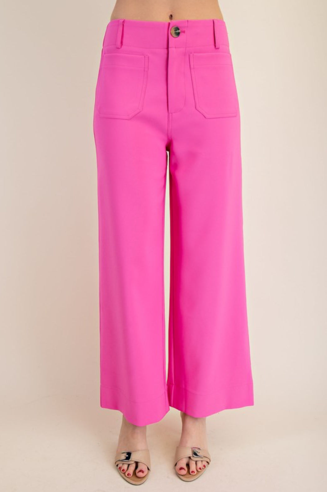 GP7912 Colette Cropped Wide Leg Pants