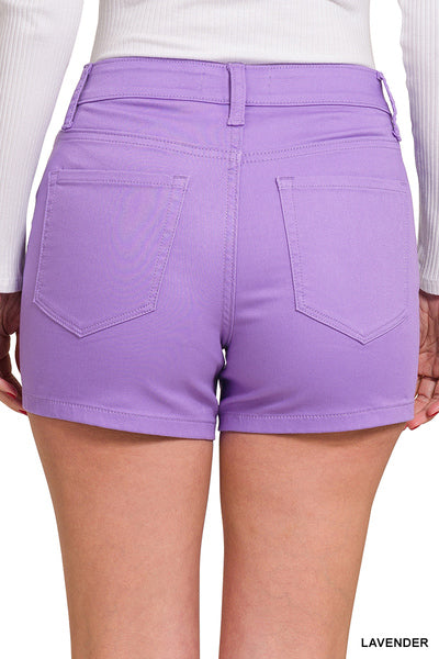 DOP-1613A High Rise Color Jean Shorts