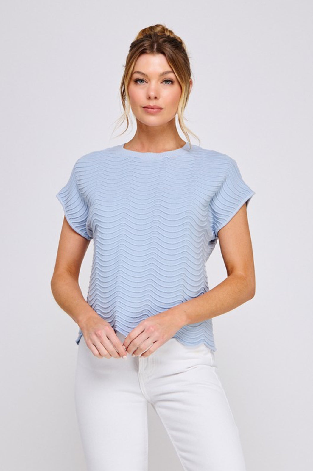 ATS9188 Fine Gauge Scallop Pattern Top
