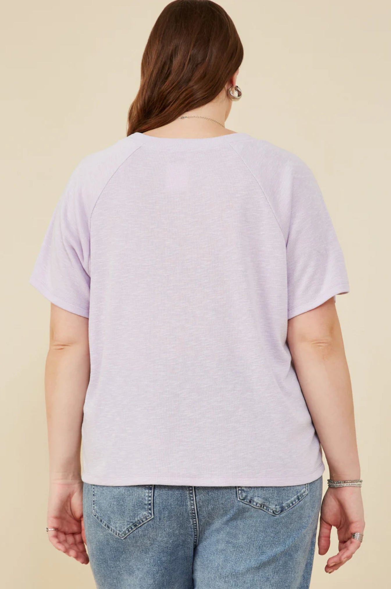 HY8434W Curvy Pearl Ribbon Top