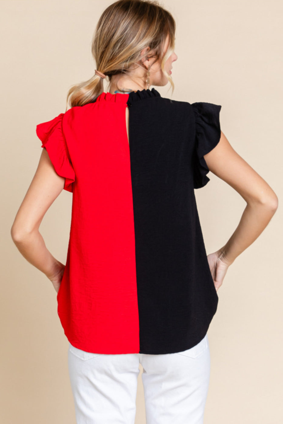 G40273 Game Day Colorblock Top