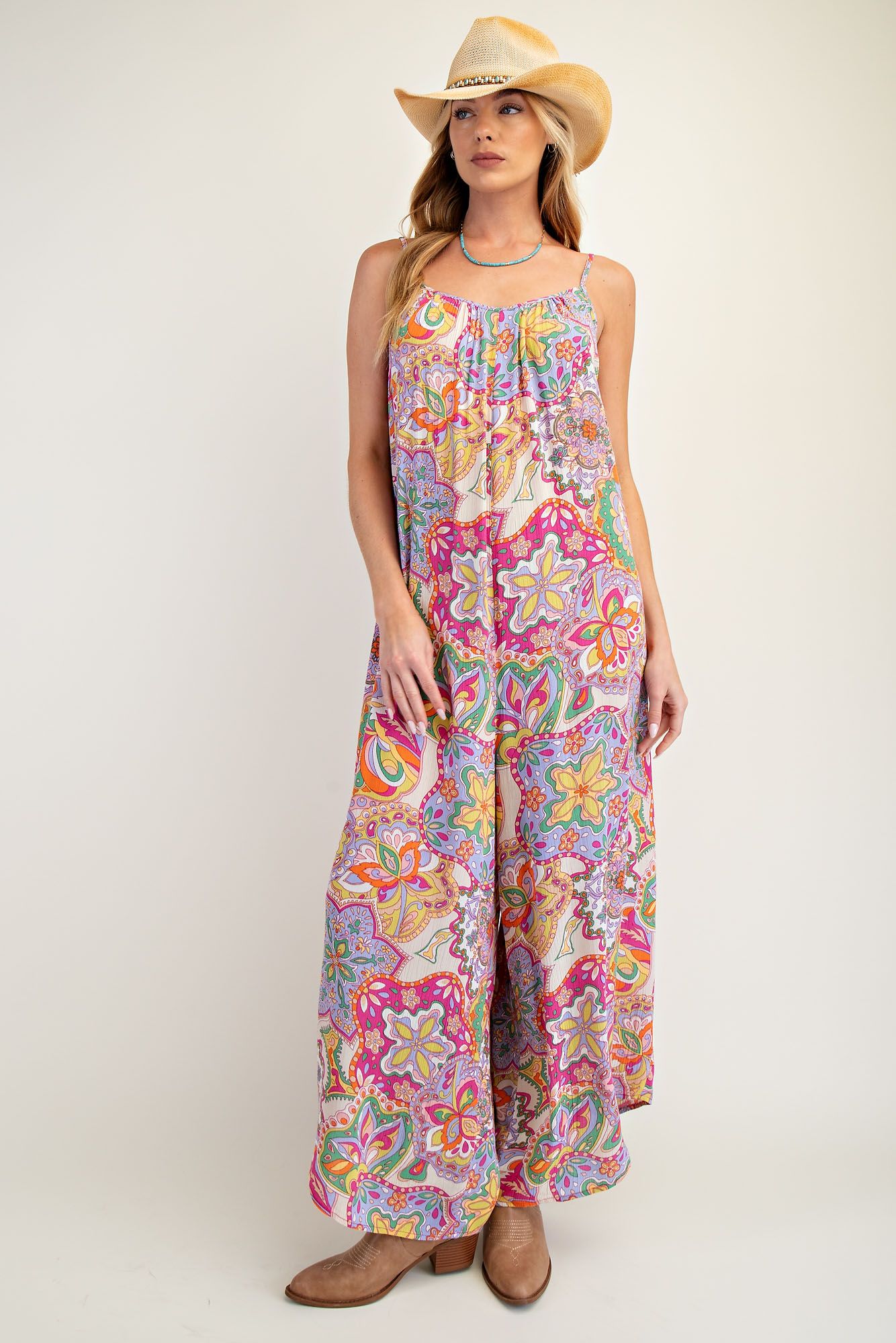 EB41328B Printed Jumpsuit
