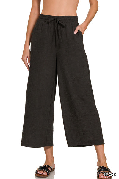 QP-7164D4 Woven Cropped Pants