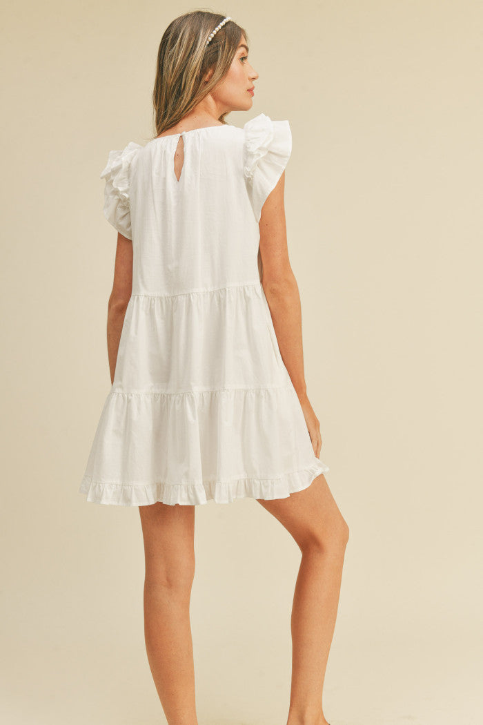MDR1769 Tiered Babydoll Dress
