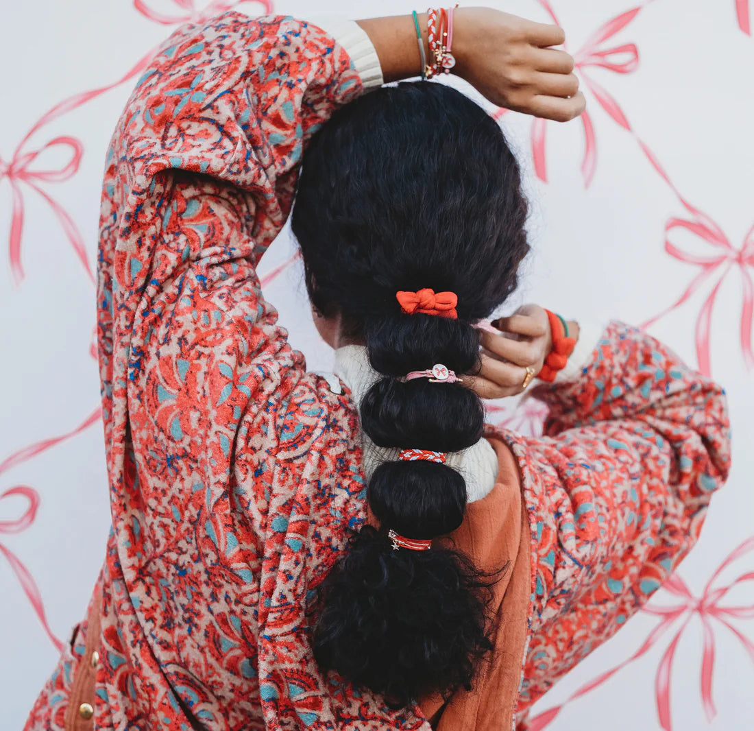 Joy Hair Tie + Bracelet Set