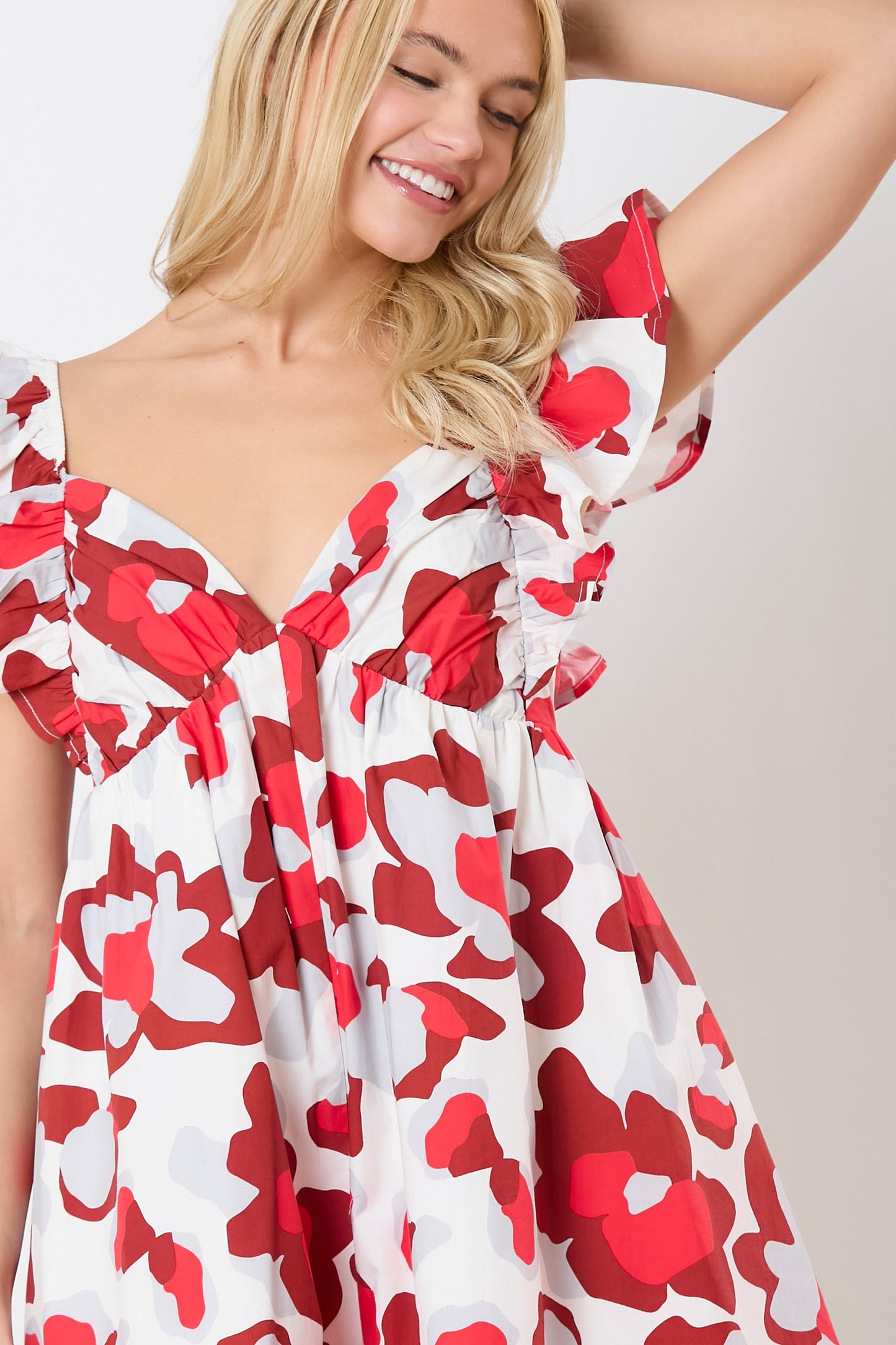 IR38980-03 Poplin Floral Printed Romper