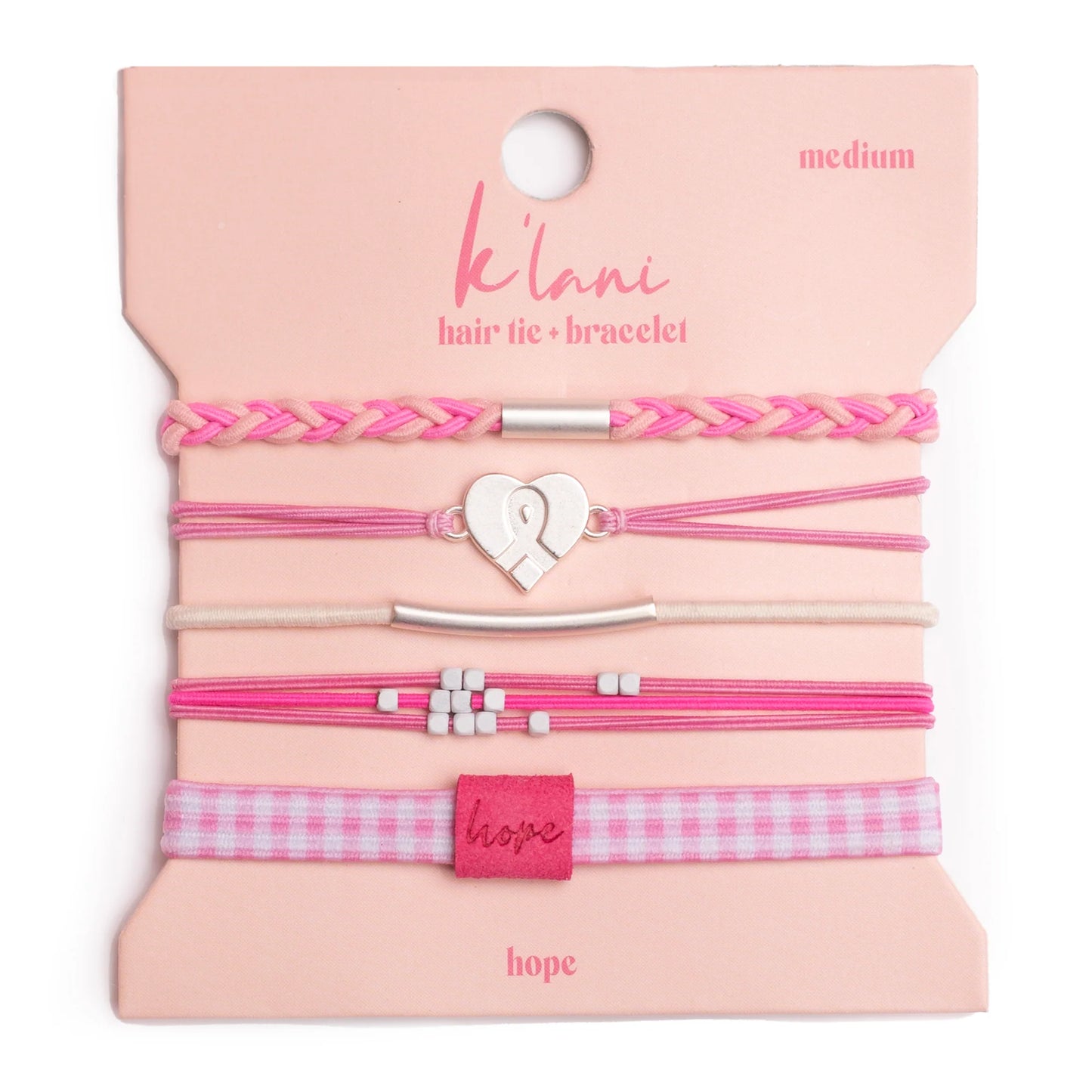 Hope Hair Tie + Bracelet Set