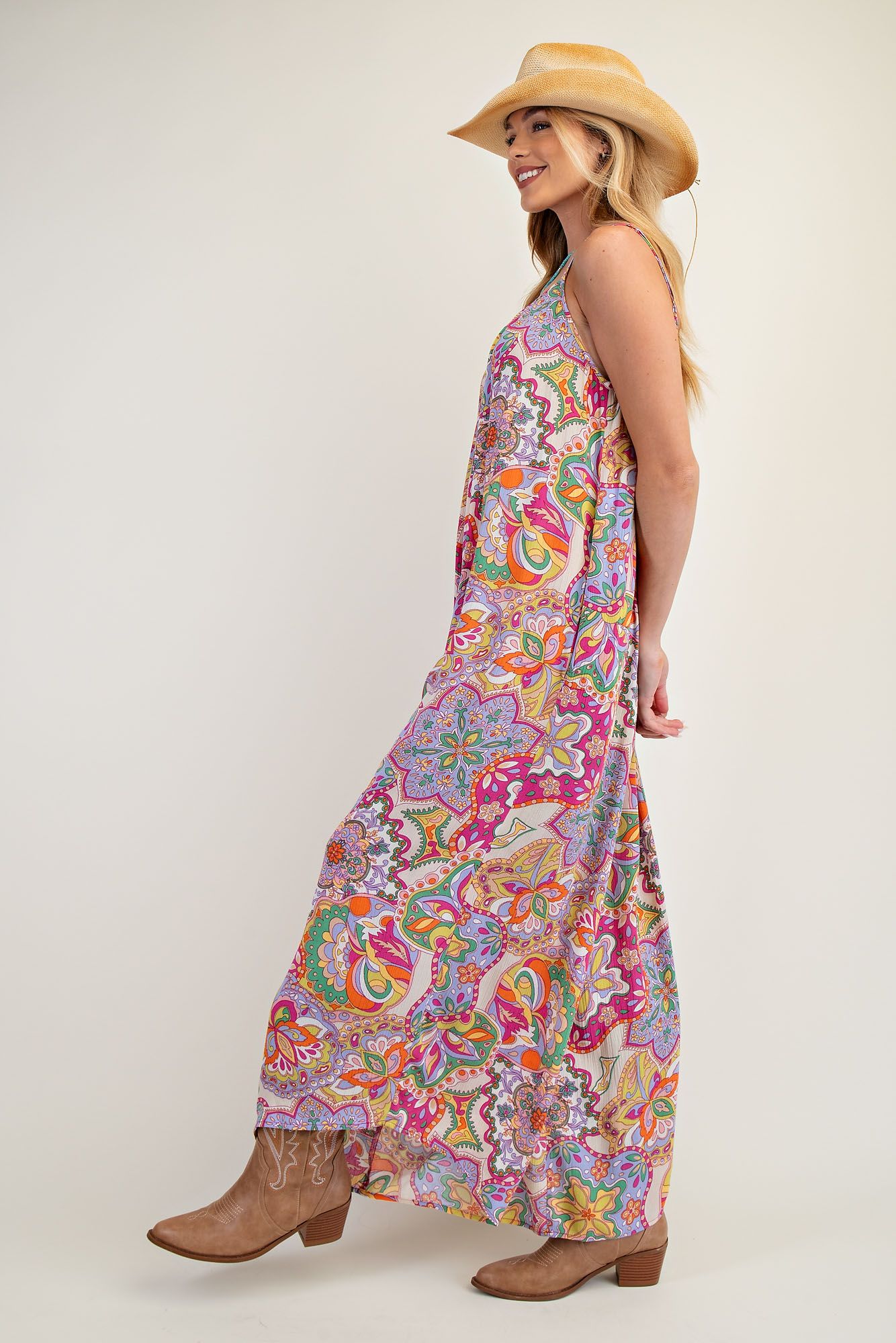 EB41328B Printed Jumpsuit