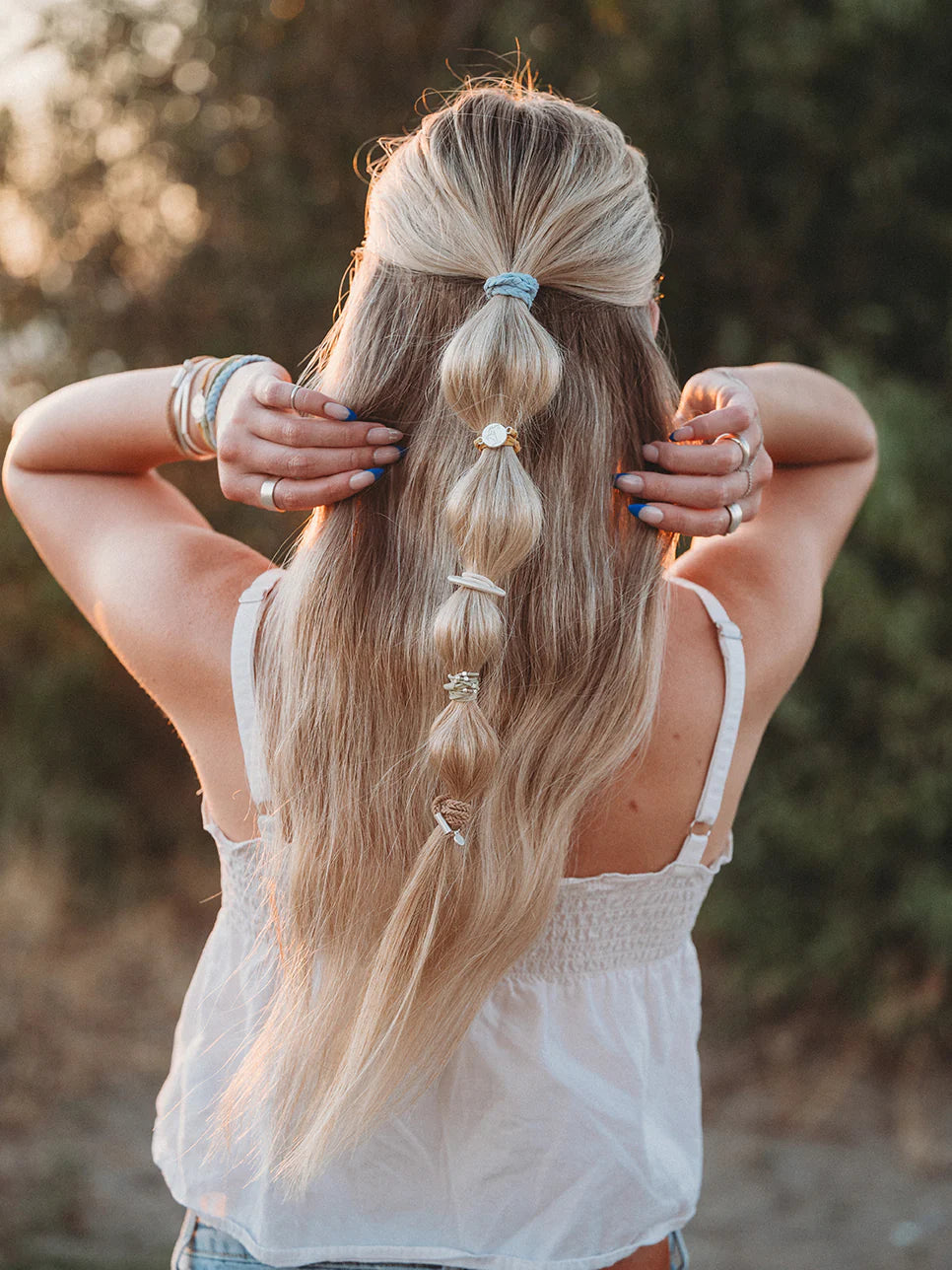 Grow Hair Tie + Bracelet Set