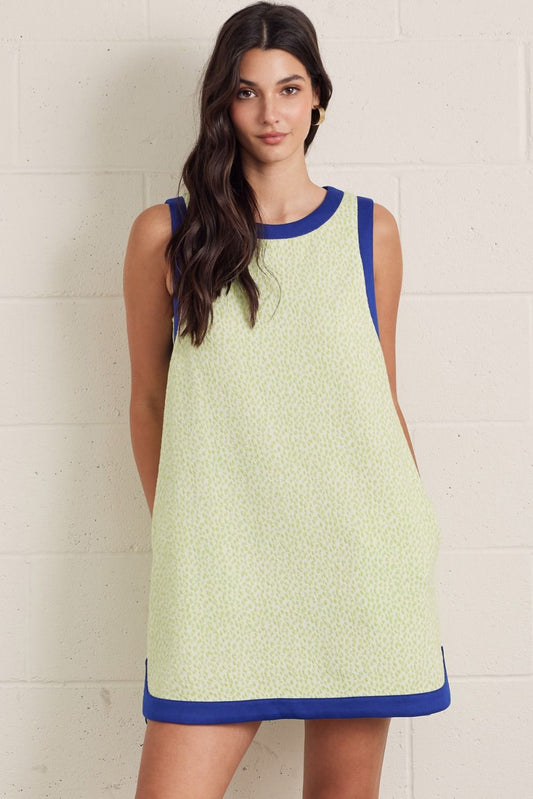 D30663 Textured Mini Dress