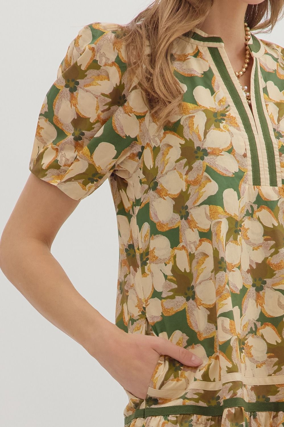 D27928 Floral Print Mini Dress