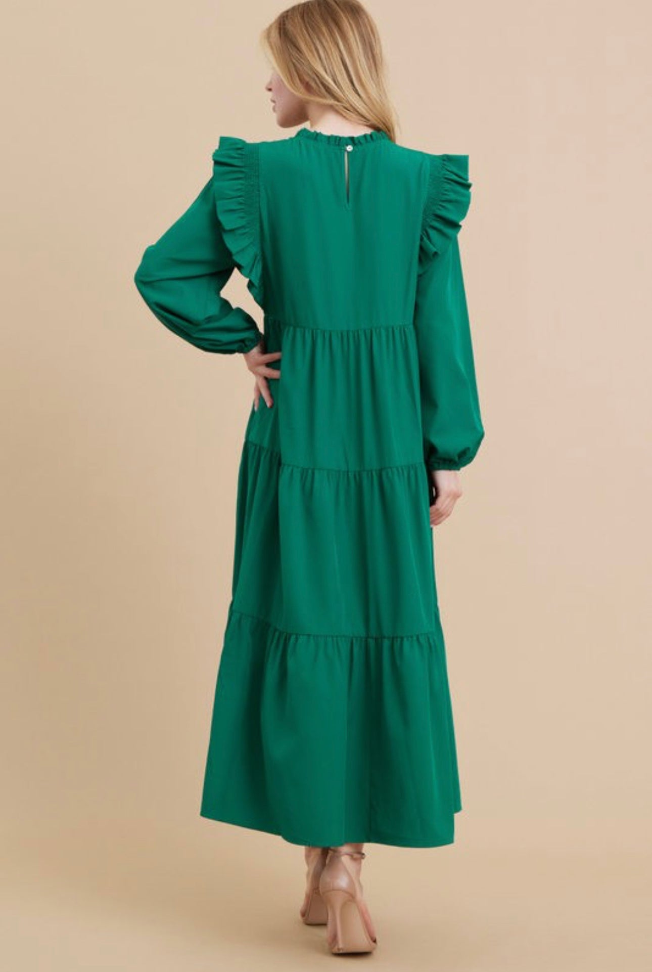 G11033 Solid Color Maxi Dress