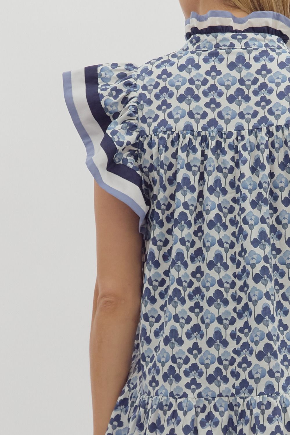 D27401 Abstract Print Dress