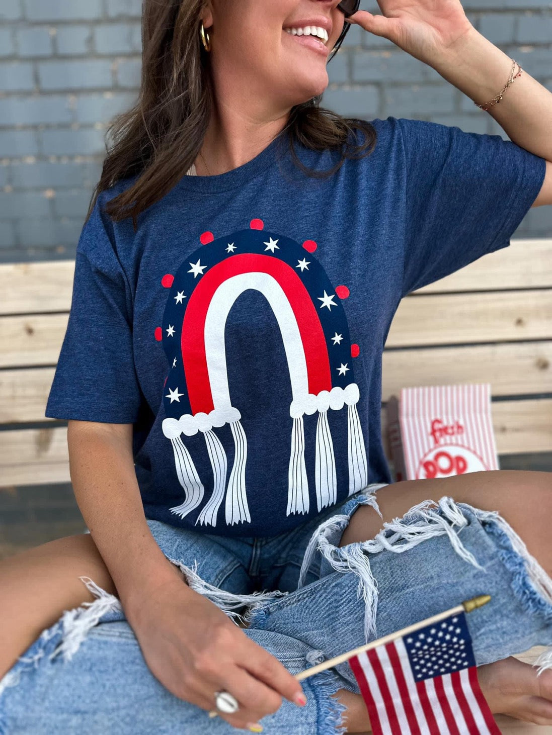Rainbow USA T-shirt