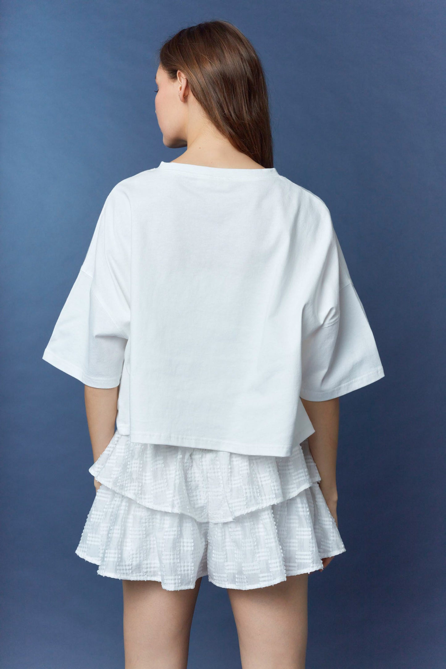 IKT39652-05 Touchdown Oversized Cropped Tee