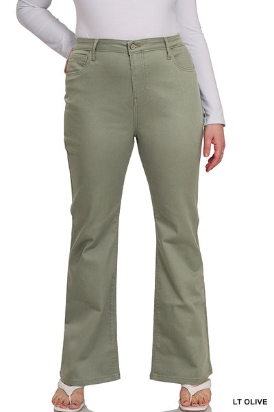 DOP-1612X5 Curvy Bootcut Colored Pants
