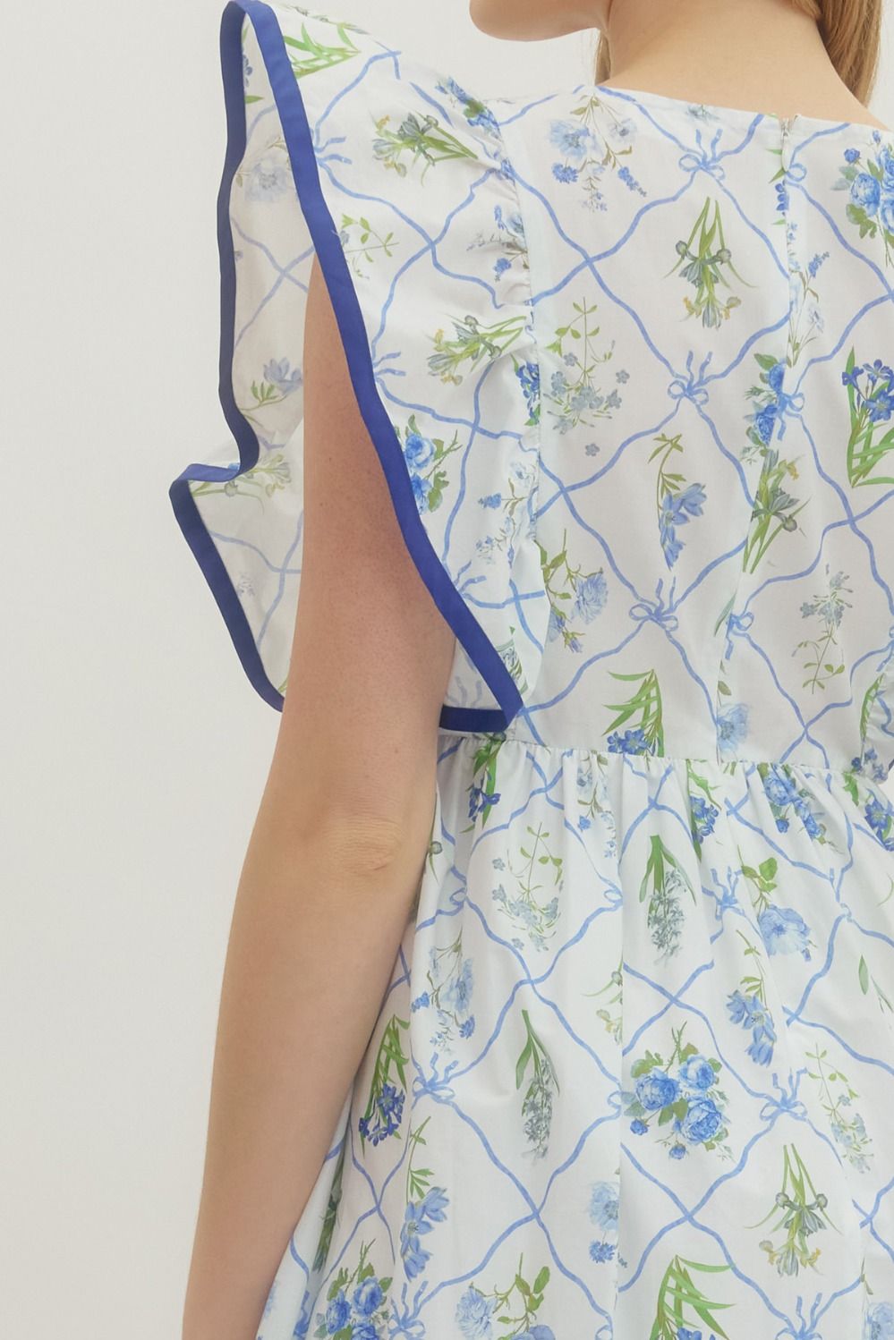 D28767 Botanical Print Midi Dress