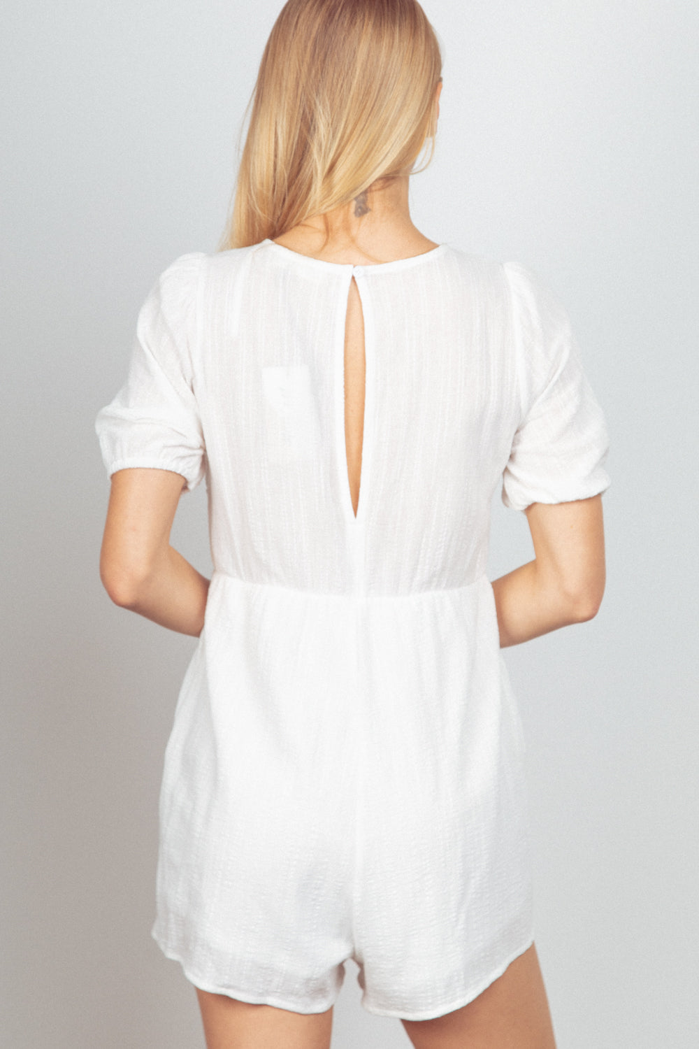 NP70387 Lace Detail Romper