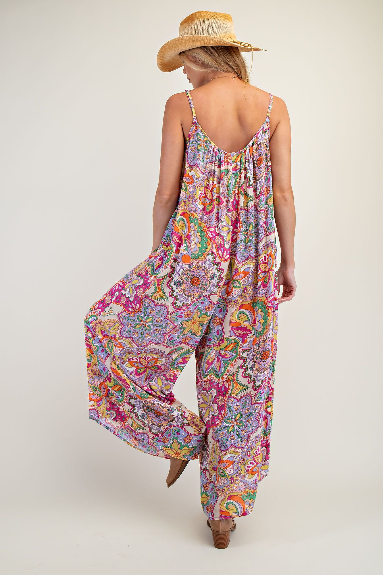 EB41328B Printed Jumpsuit