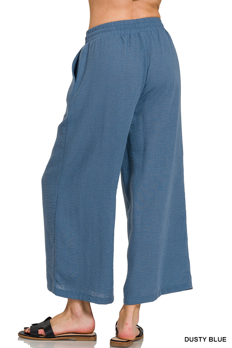 QP-7164D4 Woven Cropped Pants