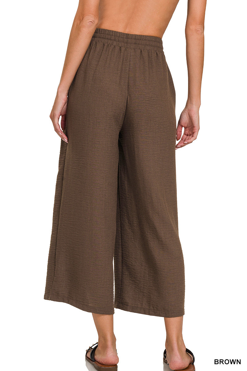 QP-7164D4 Woven Cropped Pants