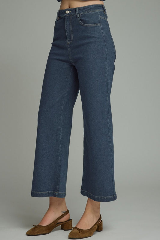 P32065 Cropped Denim Pants