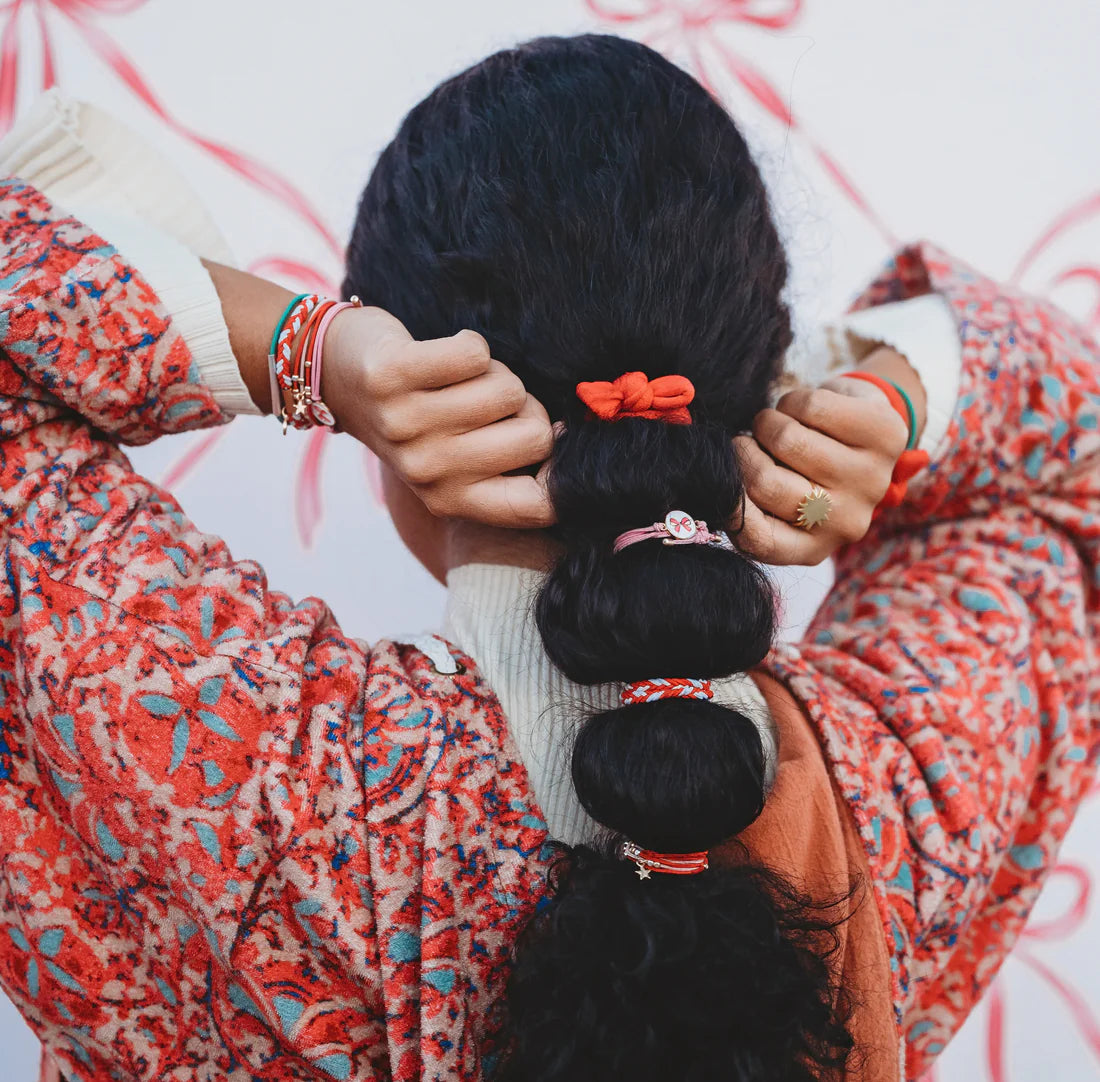 Joy Hair Tie + Bracelet Set