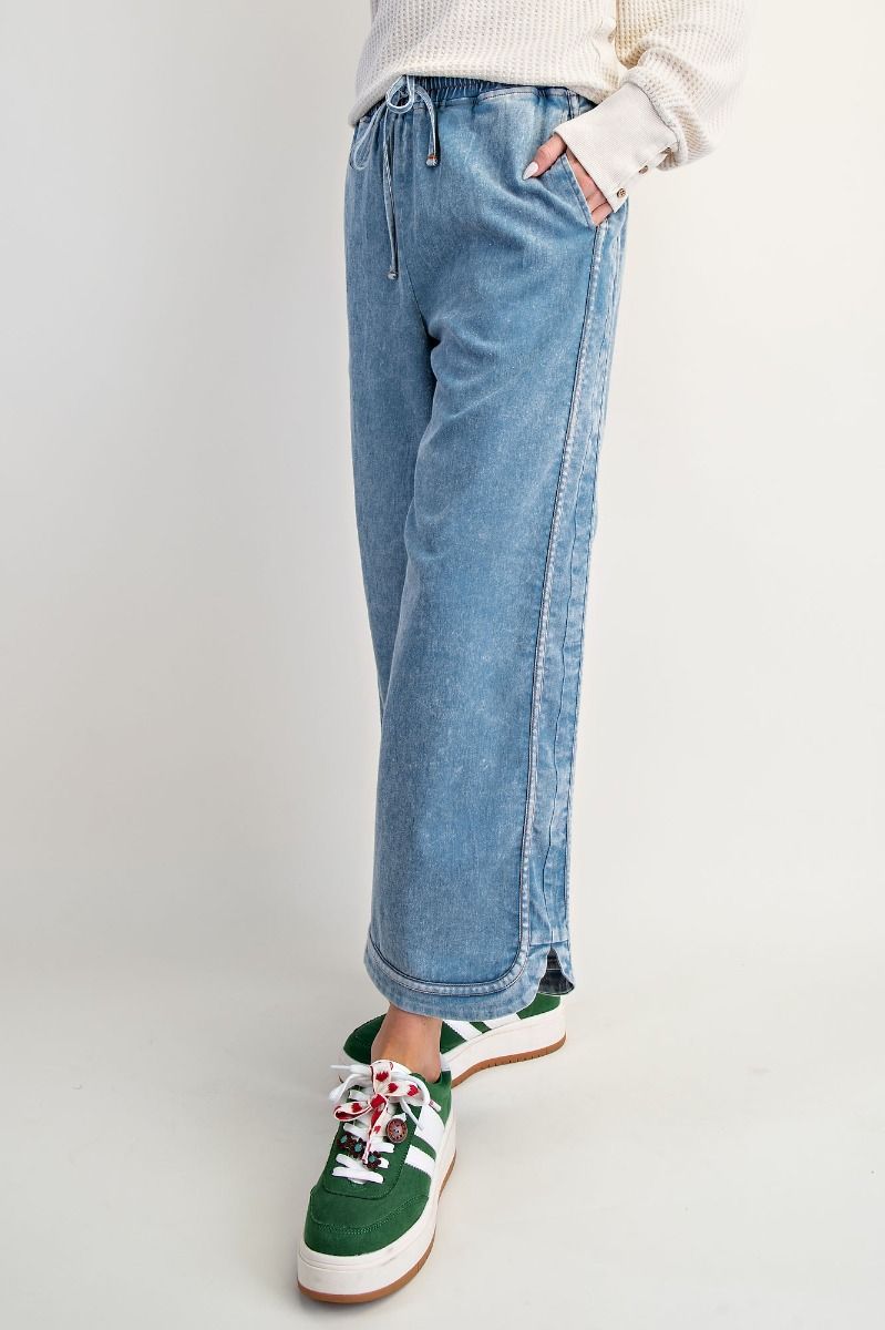 EB56754 Mineral Washed Denim Pants