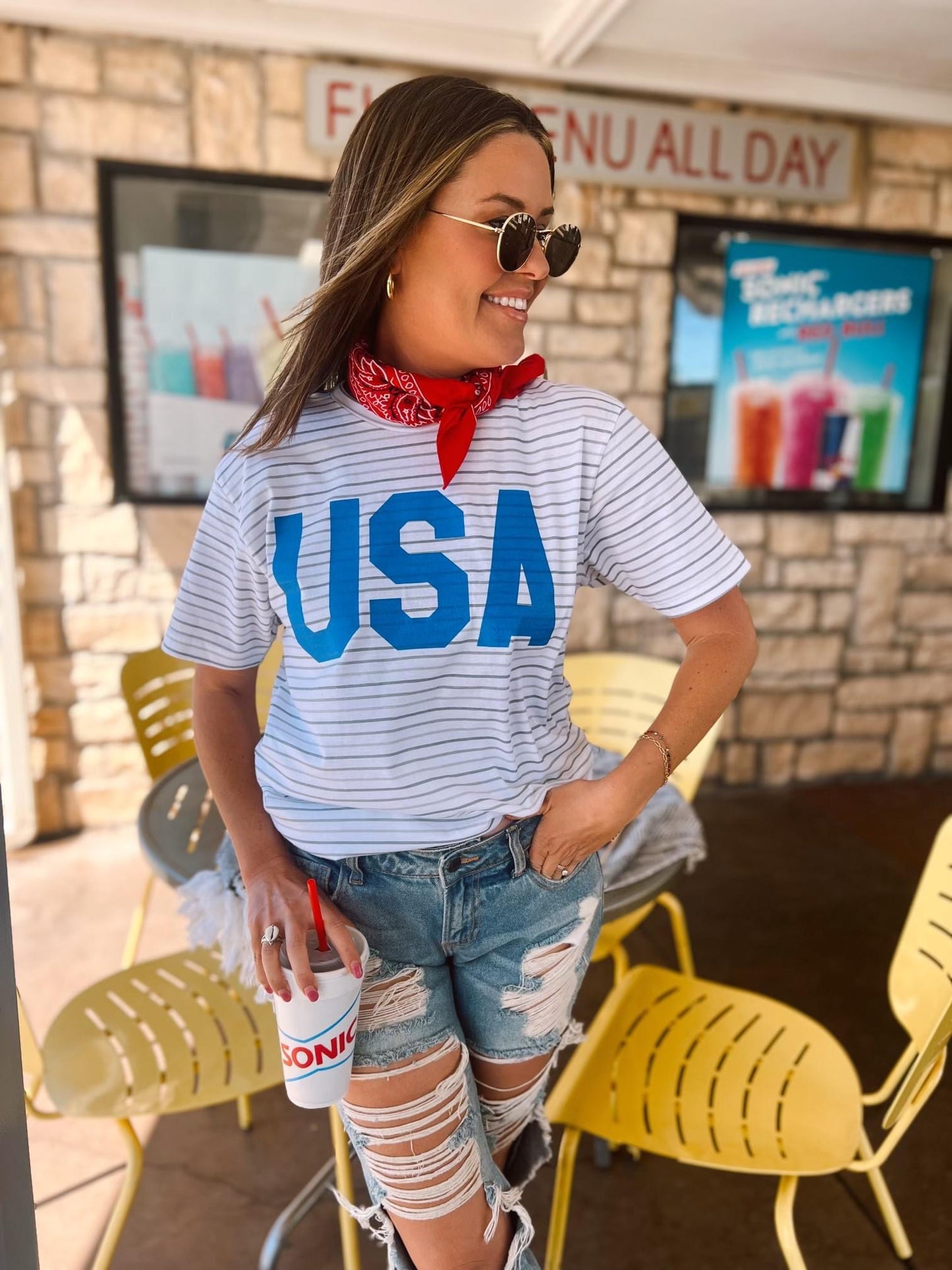 USA Striped T-shirt