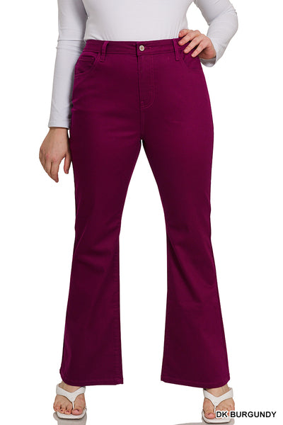 DOP-1612X5 Curvy Bootcut Colored Pants