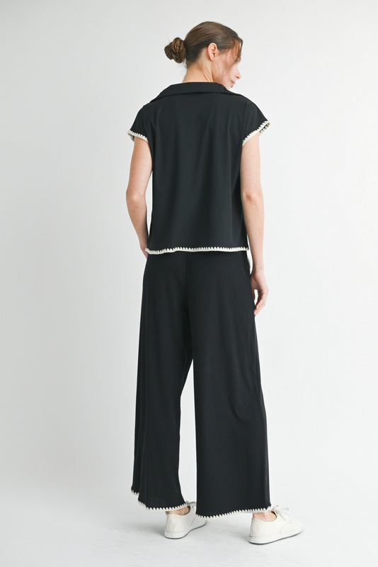 H12170-SET Textured Loungewear Set