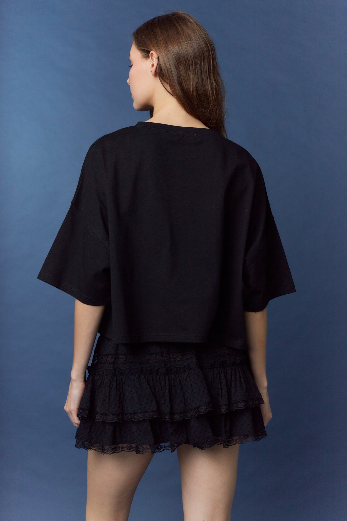 IKT39652-05 Touchdown Oversized Cropped Tee