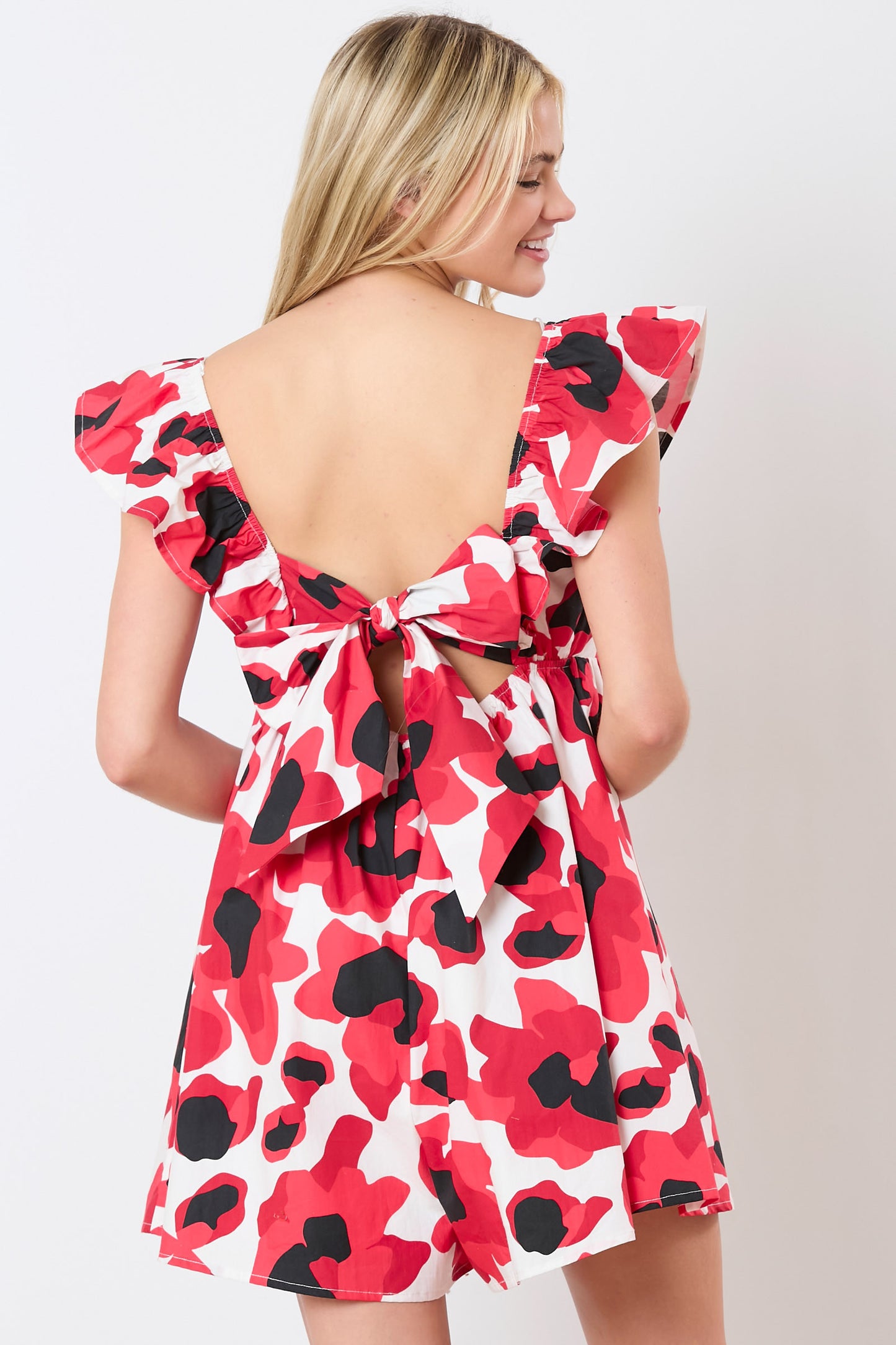 IR38980-03 Poplin Floral Printed Romper