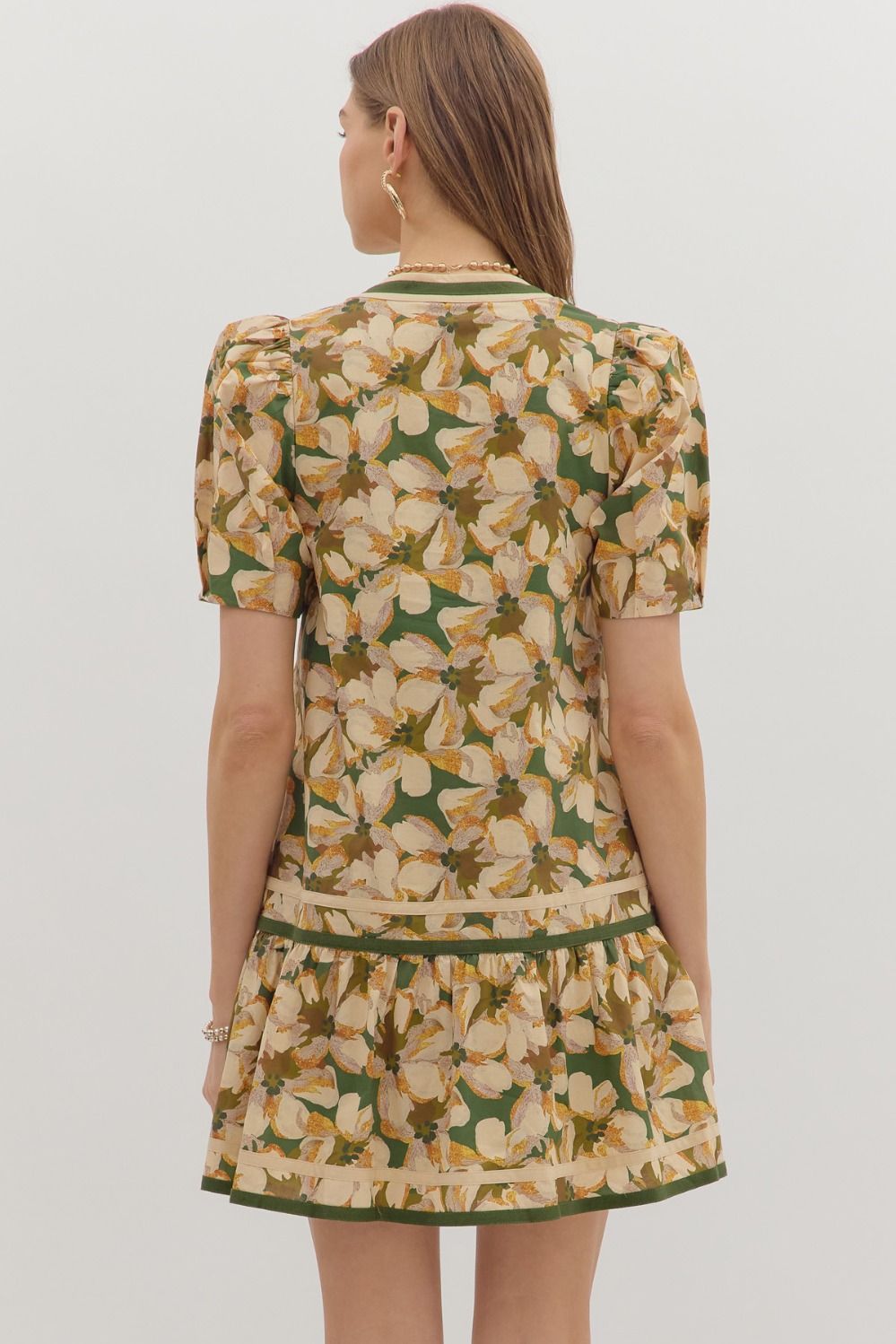 D27928 Floral Print Mini Dress