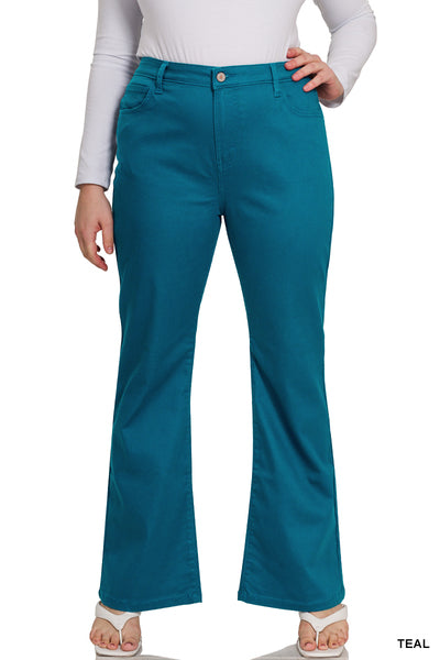 DOP-1612X5 Curvy Bootcut Colored Pants