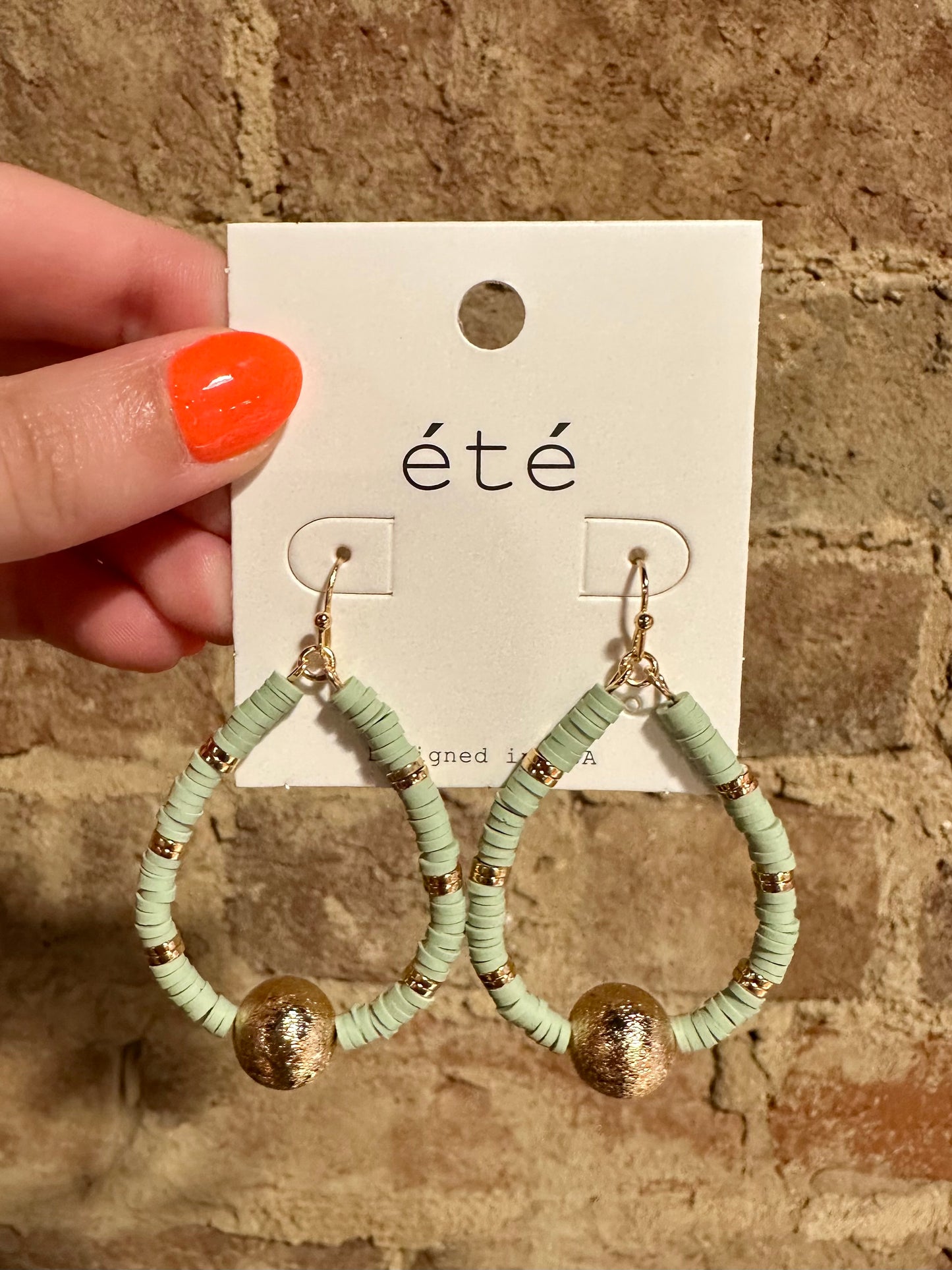 91074 Colored Earrings