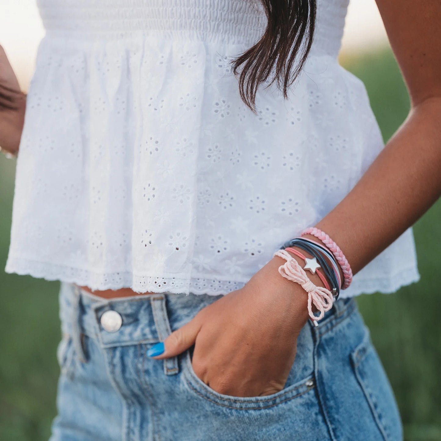 Wish Hair Tie + Bracelet Set