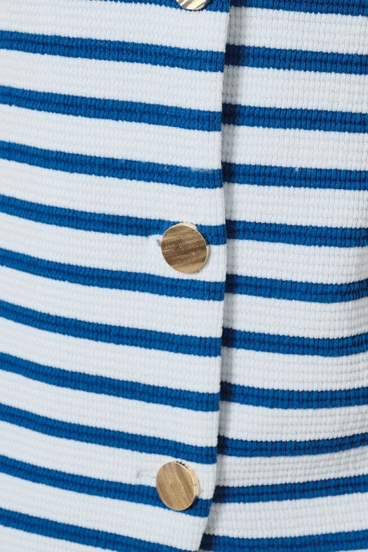 AT5249-2 Textured Striped Spaghetti Strap Top