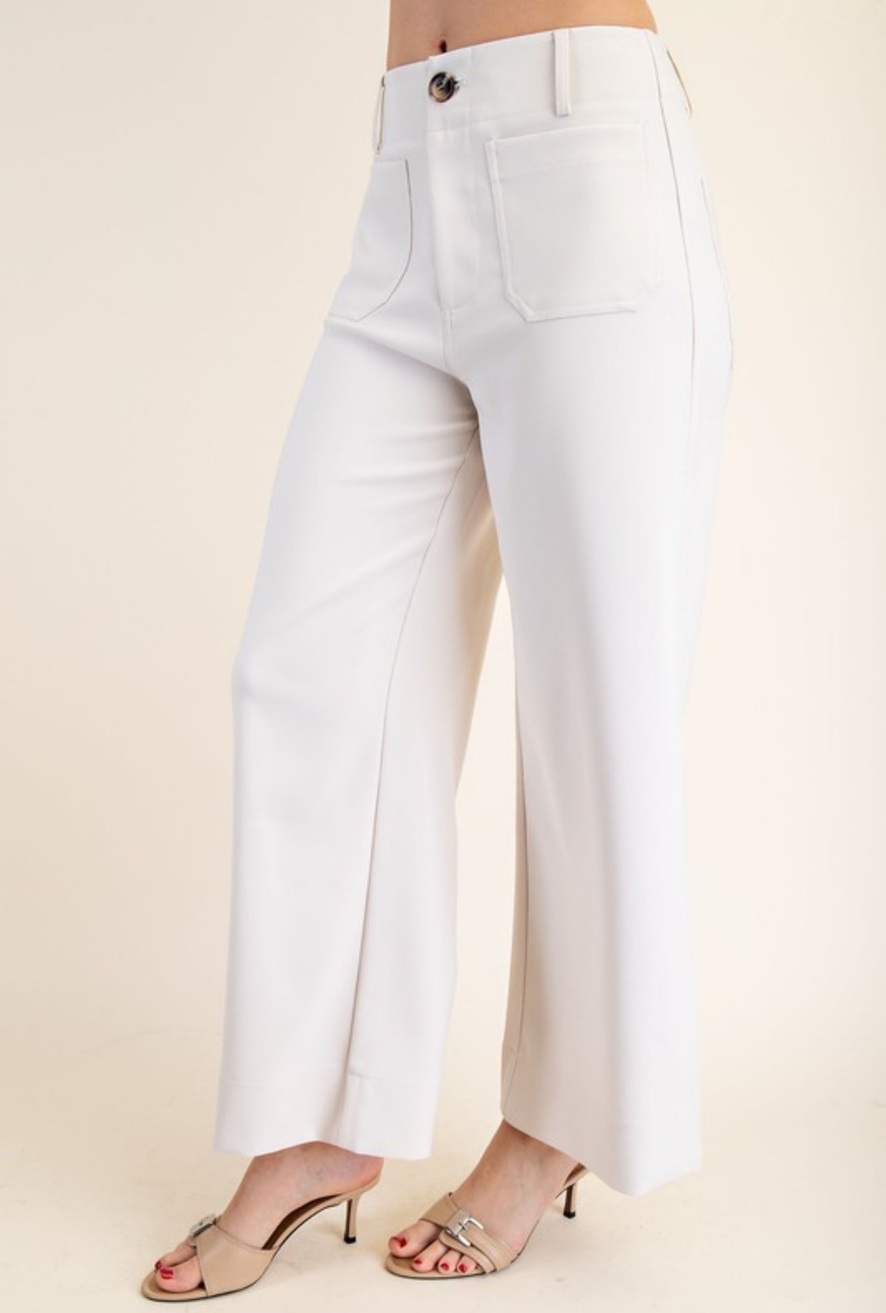 GP7912 Colette Cropped Wide Leg Pants
