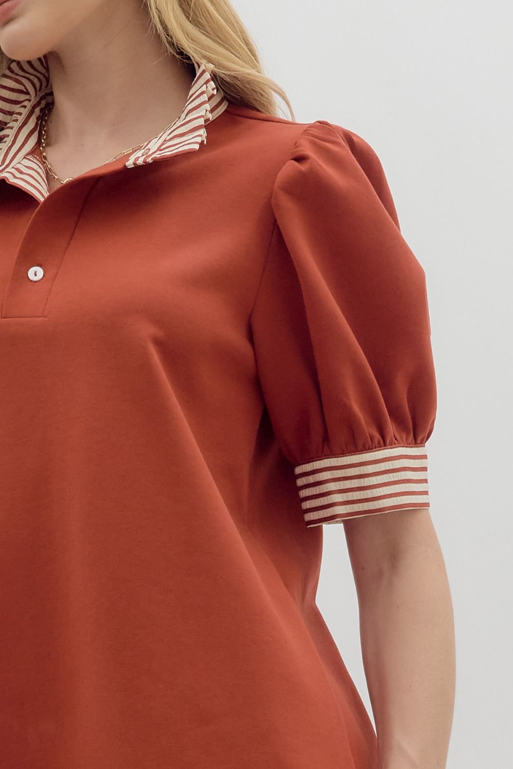 T28071P Curvy Solid Knit Top