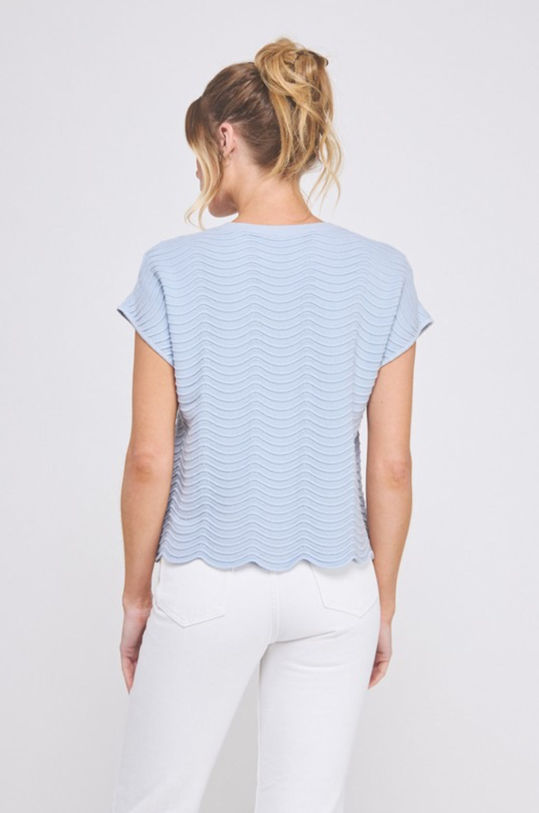 ATS9188 Fine Gauge Scallop Pattern Top