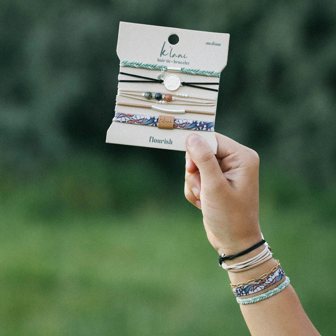 Flourish Hair Tie + Bracelet Set