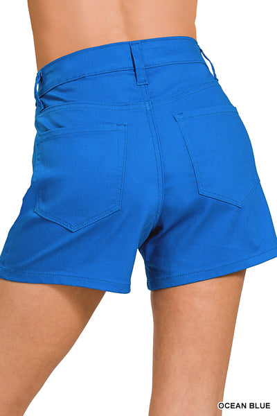 DOP-1613A High Rise Color Jean Shorts