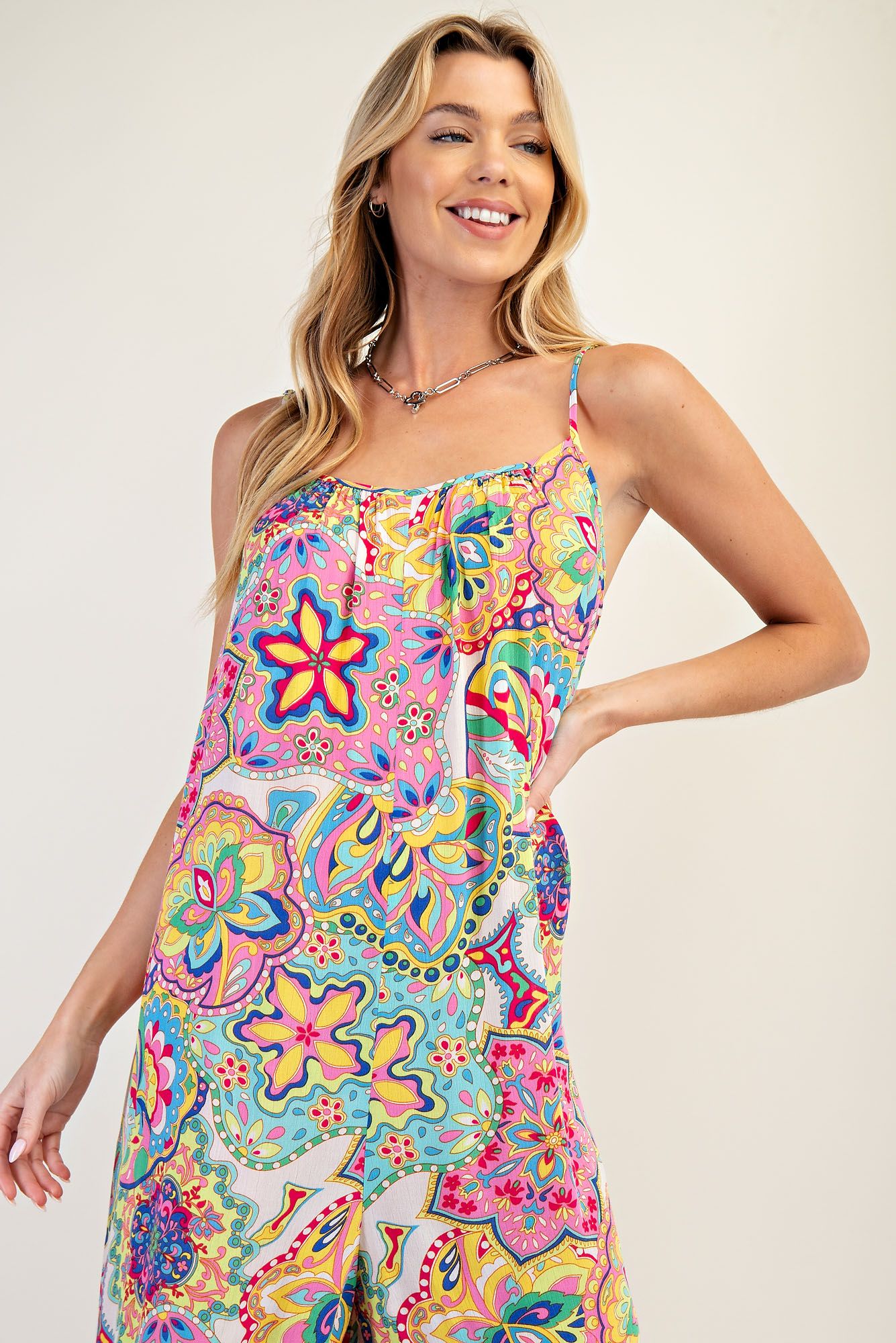 EB41328B Printed Jumpsuit