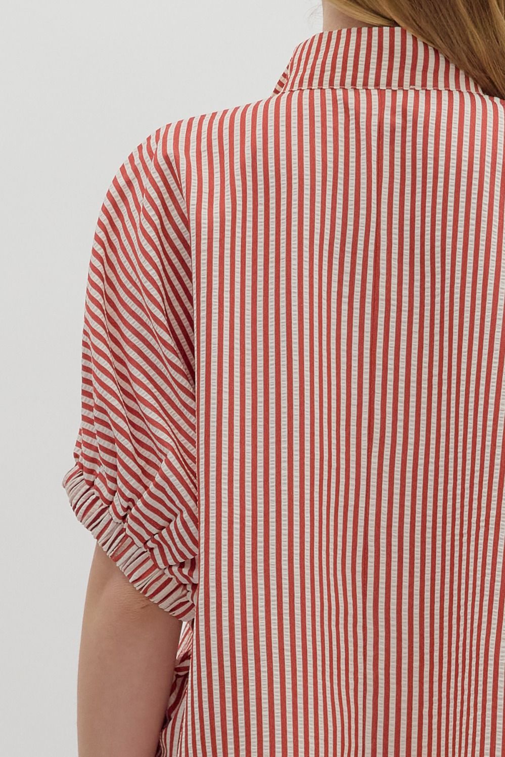 T25970 Stripe Pattern Dolman Top