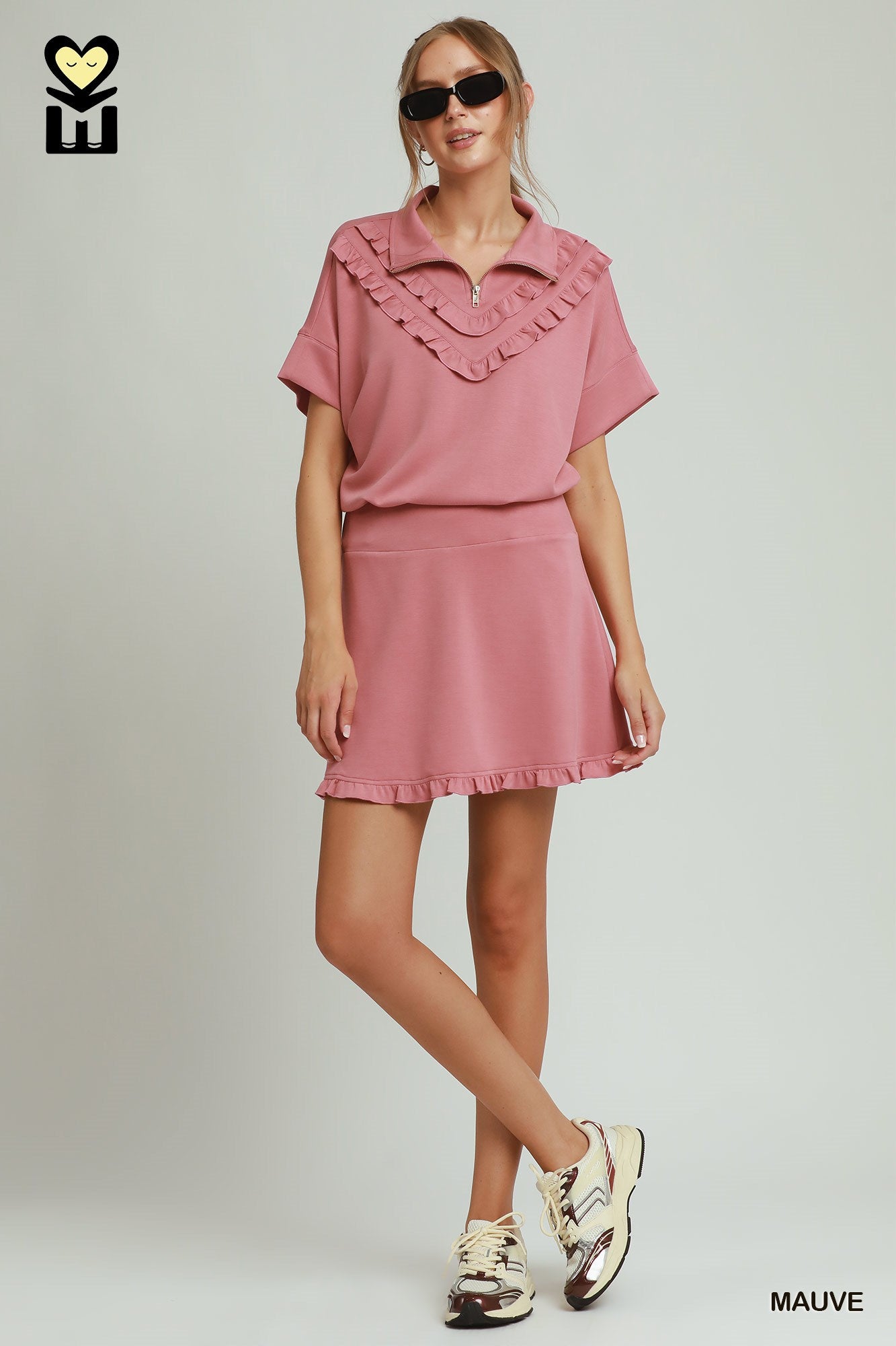 H1085-S Ruffle Tennis Skort