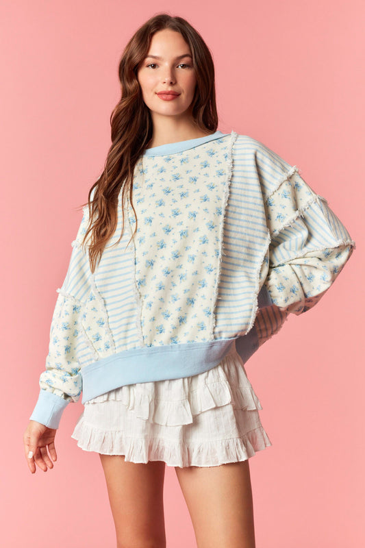 IKT200775-01 Shabby Chic Oversized Sweatshirt