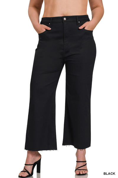 DOP-1617X5 Curvy High Rise Cropped Colored Pants