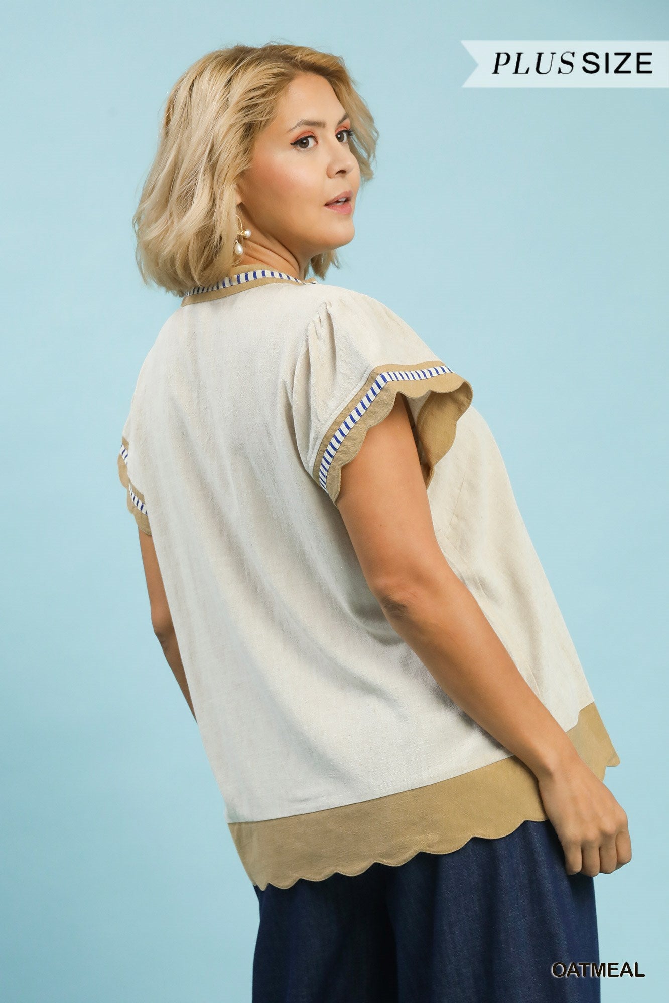 WC5929 Curvy Linen Top